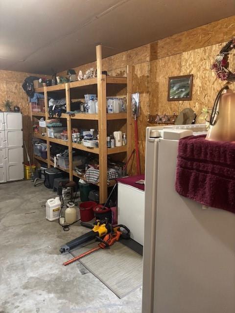 view of storage area