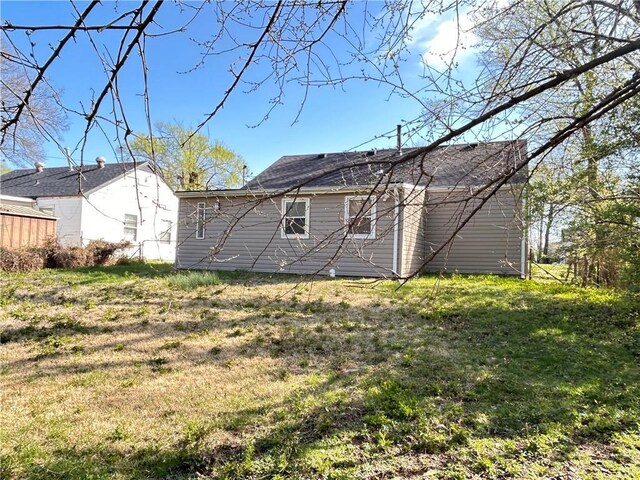 7940 Hickman Mills Dr, Kansas City, MO 64132 - back of property with a yard