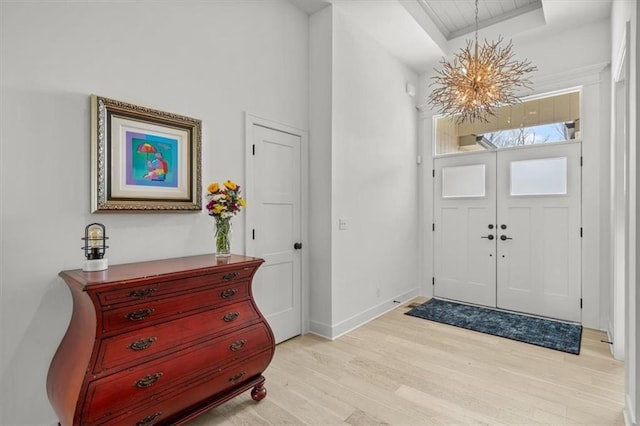 2428 W 179th St, Overland Park, KS 66085 - entrance foyer with light wood-style flooring and baseboards