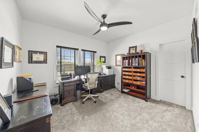 2428 W 179th St, Overland Park, KS 66085 - office area with carpet and a ceiling fan
