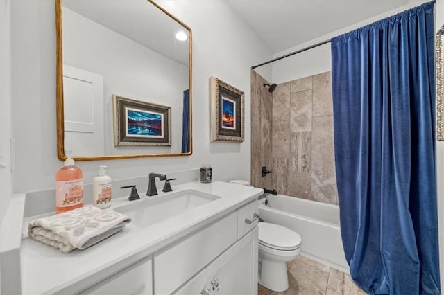 2428 W 179th St, Overland Park, KS 66085 - bathroom with toilet, shower / bath combo with shower curtain, and vanity