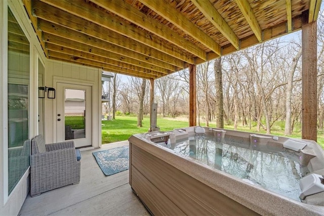 2428 W 179th St, Overland Park, KS 66085 - view of patio featuring a hot tub