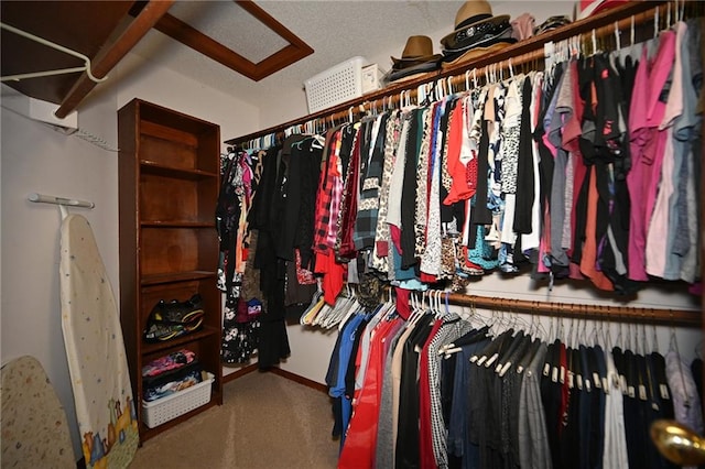 2406 NE 78th Ter, Kansas City, MO 64118 - spacious closet featuring carpet floors and attic access