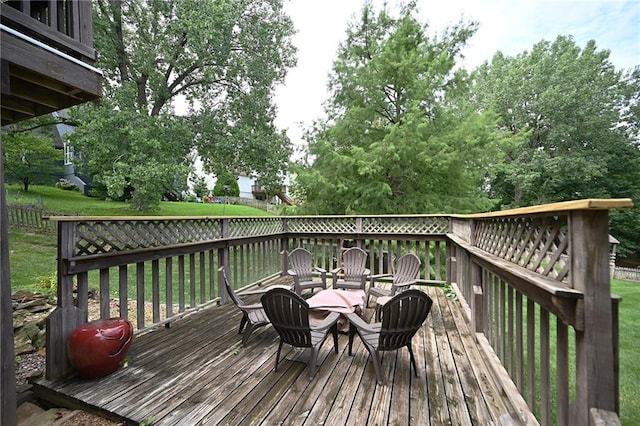 2406 NE 78th Ter, Kansas City, MO 64118 - deck with a yard