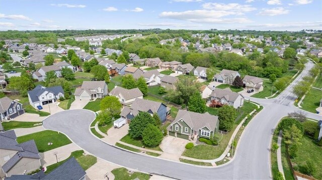 2357 SW Current Ct, Lees Summit, MO 64082 - aerial view featuring a residential view