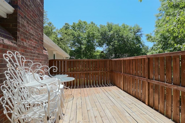 1313 NW 12th St, Blue Springs, MO 64015 - view of wooden terrace