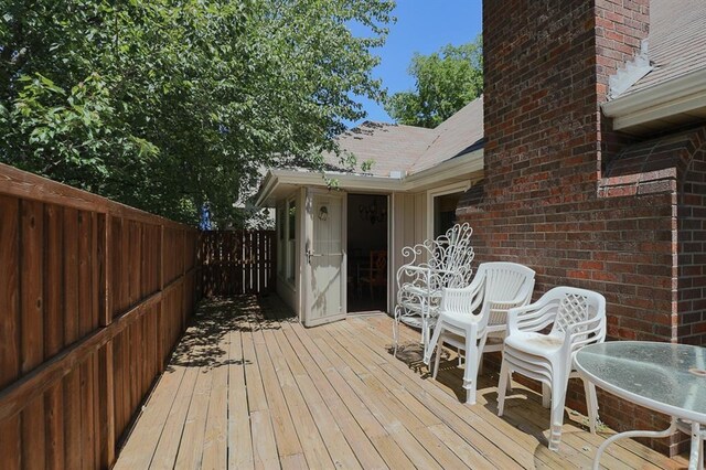 1313 NW 12th St, Blue Springs, MO 64015 - view of wooden deck
