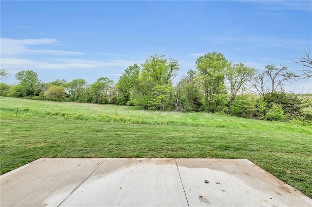 502 Seventh St, Smithville, MO 64089 - view of green lawn featuring a patio