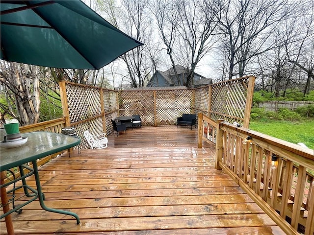 8200 Chas Cir, Pleasant Valley, MO 64068 - view of deck