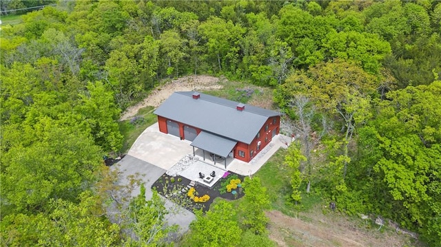 33345 W 95th St, De Soto, KS 66018 - aerial view of property and surrounding area featuring a forest