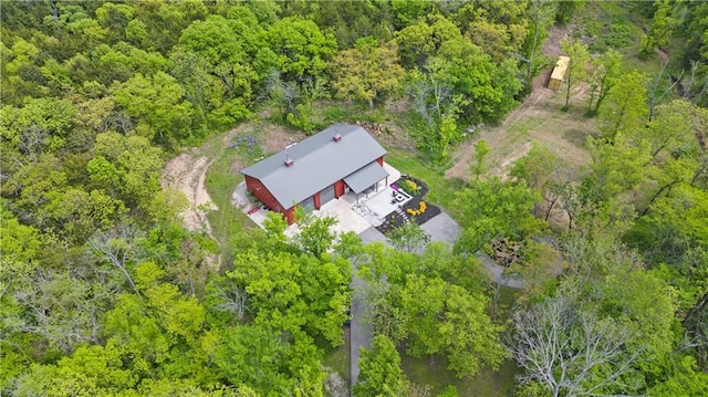 33345 W 95th St, De Soto, KS 66018 - view from above of property with a forest
