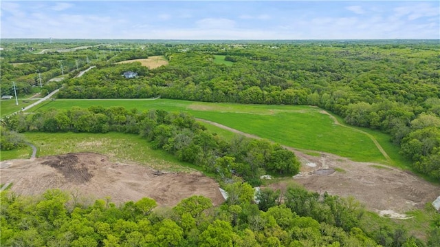 33345 W 95th St, De Soto, KS 66018 - aerial view of property and surrounding area featuring a forest
