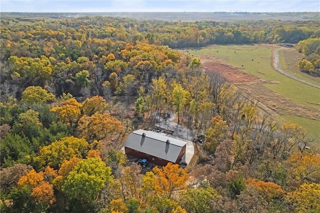 33345 W 95th St, De Soto, KS 66018 - view of property location with a heavily wooded area