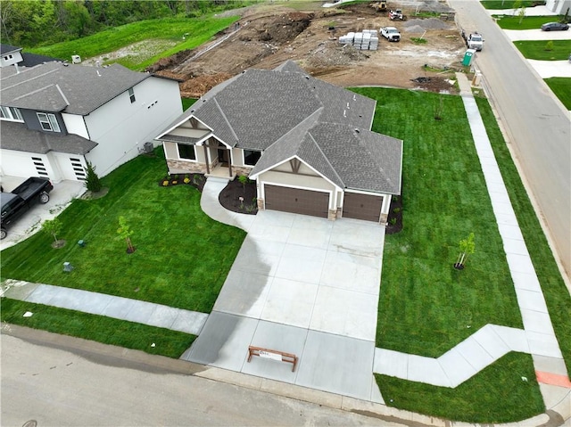 aerial view of property and surrounding area