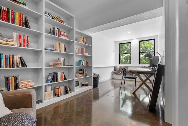 38 Lakeview Ln, Linn Valley, KS 66040 - home office featuring concrete floors and baseboards