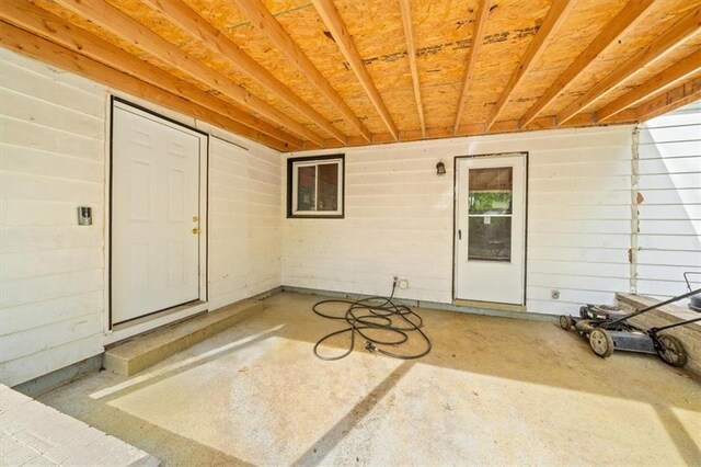 4401 N Holmes St, Kansas City, MO 64116 - view of exterior entry with a patio area