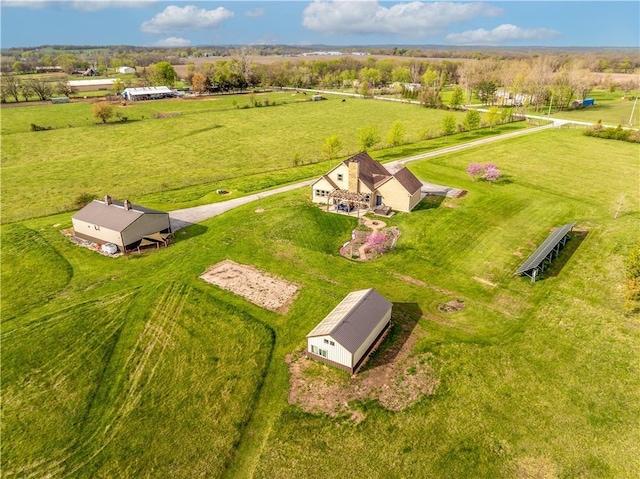611 NW 1421st Rd, Holden, MO 64040 - aerial view of sparsely populated area featuring a pastoral area