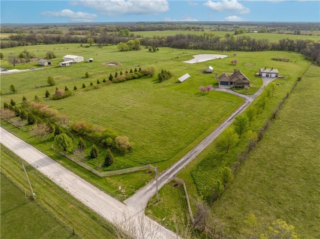611 NW 1421st Rd, Holden, MO 64040 - aerial view of sparsely populated area featuring a pastoral area