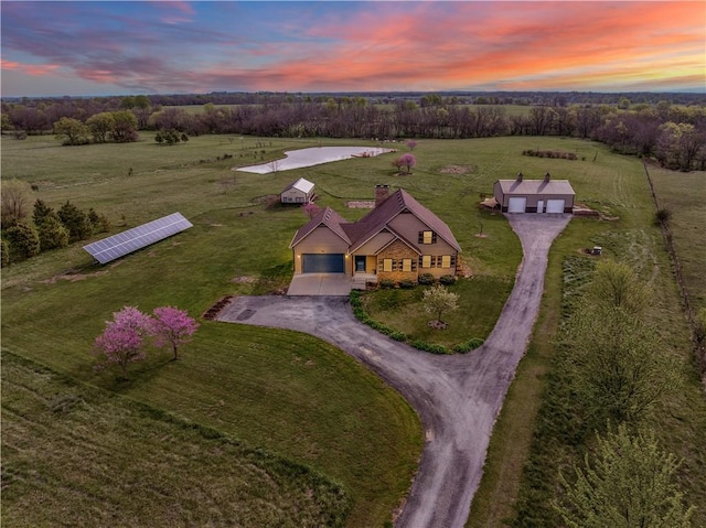 611 NW 1421st Rd, Holden, MO 64040 - aerial view at dusk of a view of rural / pastoral area