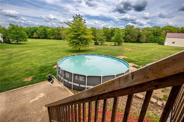 25477 Crestview Dr, Paola, KS 66071 - view of pool with a lawn