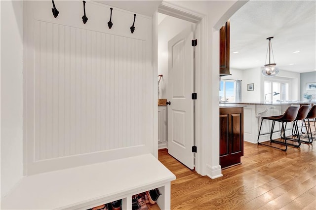1237 Hillmann Ln, Warrensburg, MO 64093 - mudroom featuring light wood-style flooring