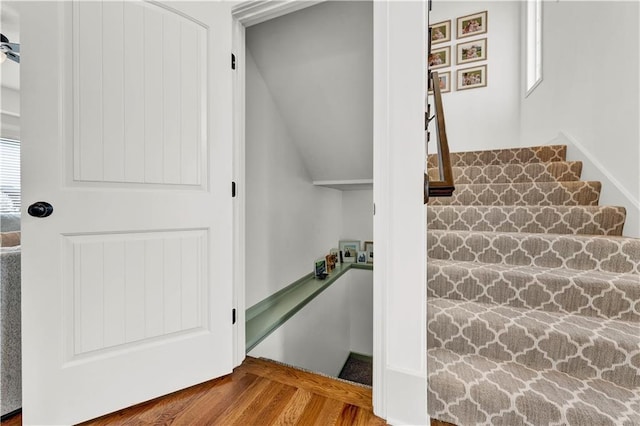 1237 Hillmann Ln, Warrensburg, MO 64093 - stairway with healthy amount of natural light and lofted ceiling