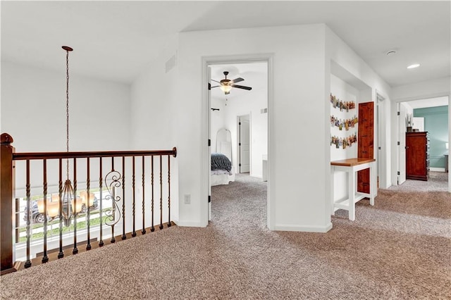 1237 Hillmann Ln, Warrensburg, MO 64093 - hall featuring carpet flooring and baseboards