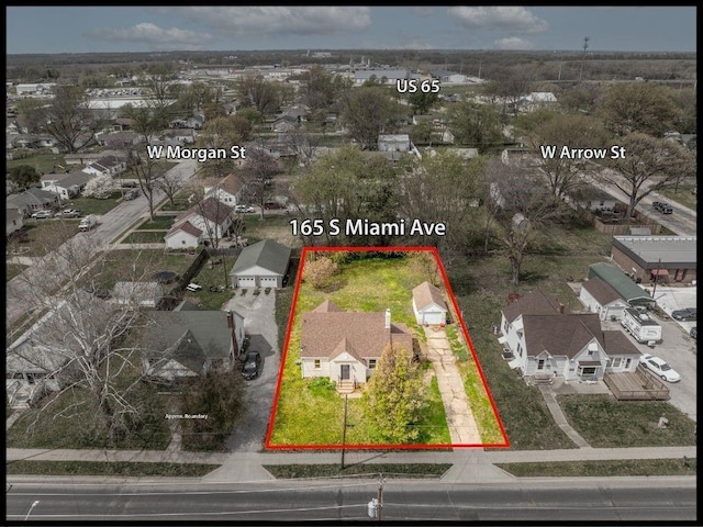165 S Miami Ave, Marshall, MO 65340 - aerial view featuring a residential view