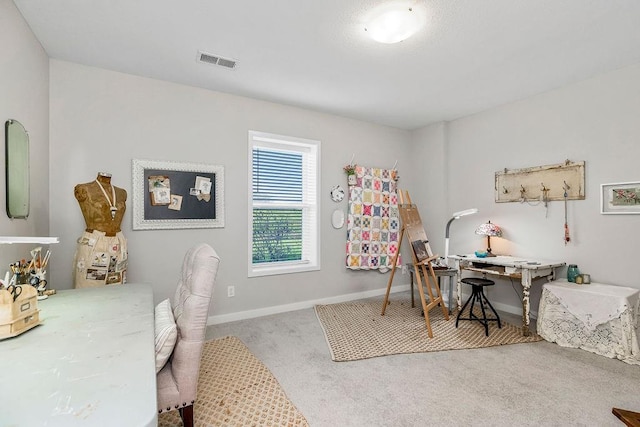 1904 NE 114th Ter, Kansas City, MO 64155 - carpeted office space featuring visible vents and baseboards