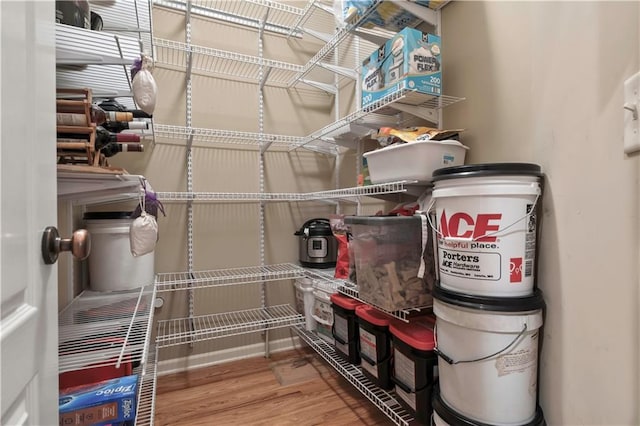 view of storage area