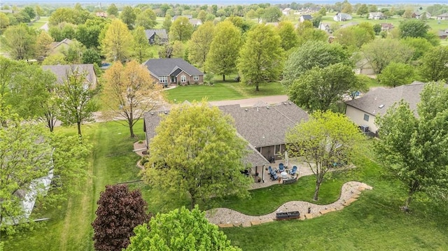 bird's eye view featuring a residential view