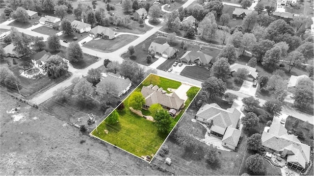 birds eye view of property featuring a residential view