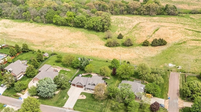 drone / aerial view with a residential view