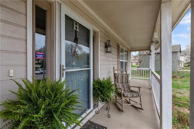 808 S Mohican Dr, Independence, MO 64056 - view of patio / terrace featuring a porch