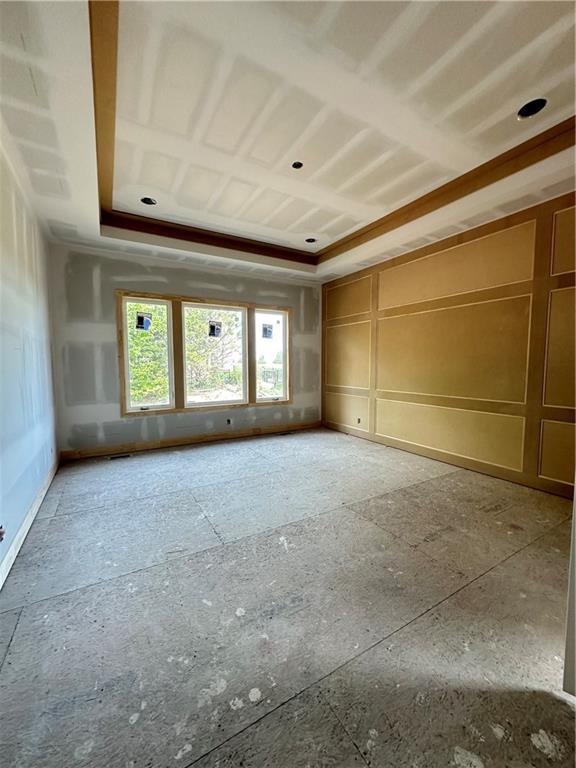 17216 Goddard St, Overland Park, KS 66221 - empty room with a tray ceiling