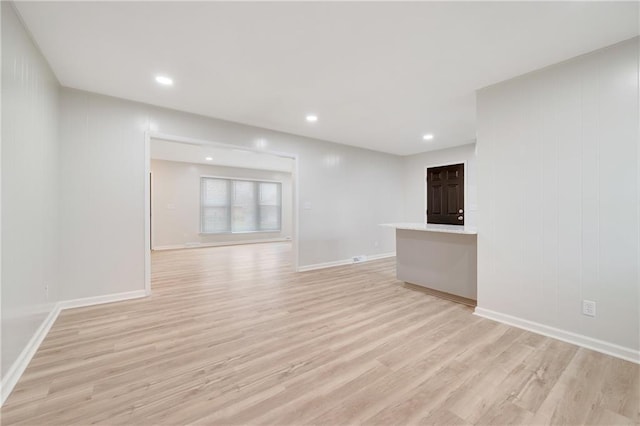 108 W Walnut St, Blue Springs, MO 64015 - interior space featuring recessed lighting, light wood-style floors, and baseboards