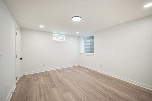 714 N Rogers St, Independence, MO 64050 - empty room featuring light wood-type flooring and recessed lighting