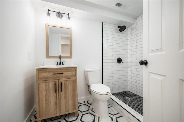 714 N Rogers St, Independence, MO 64050 - full bathroom with a tile shower and vanity
