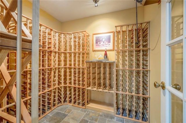 5316 NE Northgate Xing, Lees Summit, MO 64064 - wine area featuring stone finish floors