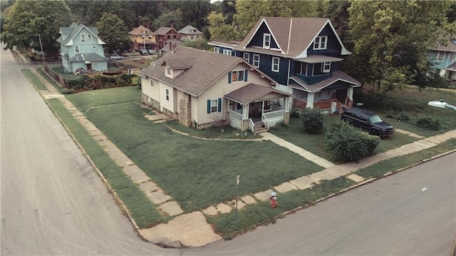 3344 S Benton Ave, Kansas City, MO 64128 - birds eye view of property featuring a residential view