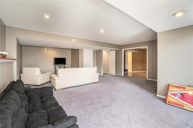 401 NW 51st St, Gladstone, MO 64118 - carpeted living room with baseboards