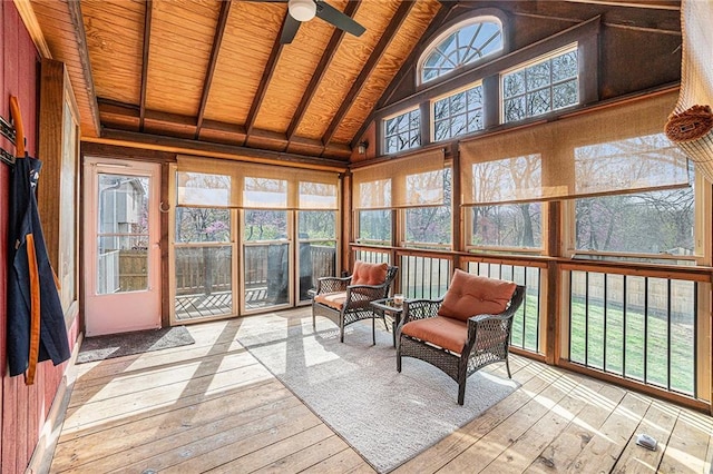 401 NW 51st St, Gladstone, MO 64118 - sunroom featuring a ceiling fan
