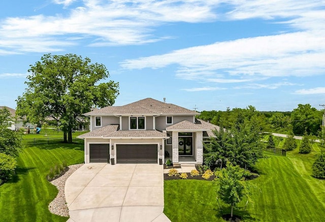 10300 W 174th St, Overland Park, KS 66221 - view of front of home featuring concrete driveway, an attached garage, and a shingled roof