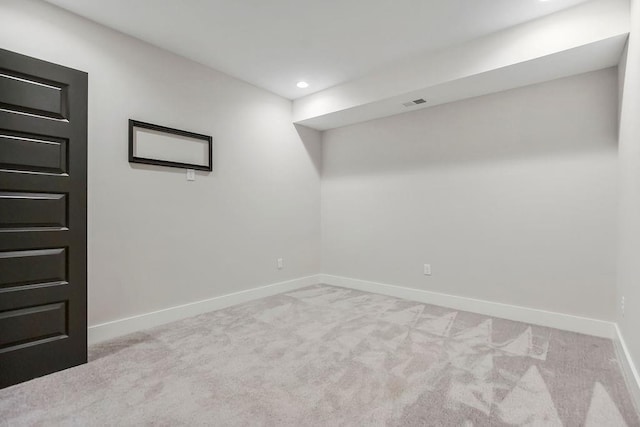 10300 W 174th St, Overland Park, KS 66221 - below grade area with baseboards, carpet floors, and recessed lighting