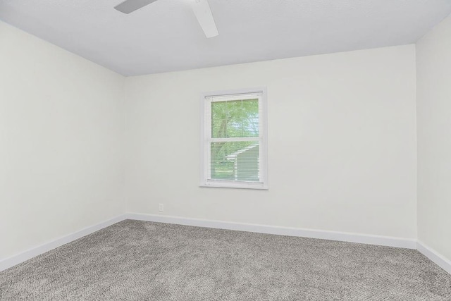 2308 NW 53rd Ter, Kansas City, MO 64151 - carpeted empty room featuring baseboards and ceiling fan