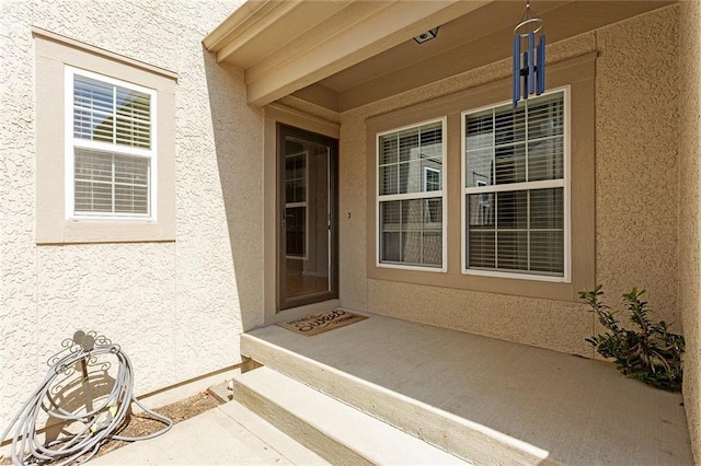 2118 NE 107th Ter, Kansas City, MO 64155 - property entrance featuring stucco siding
