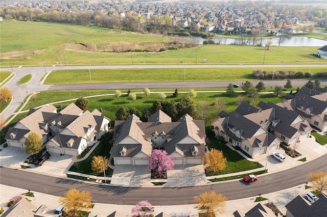 2118 NE 107th Ter, Kansas City, MO 64155 - bird's eye view featuring a water view and a residential view