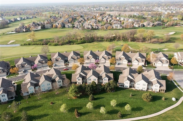 2118 NE 107th Ter, Kansas City, MO 64155 - aerial view featuring view of golf course and a residential view