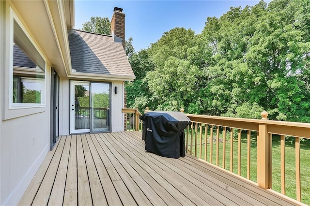 222 Chippewa Ln, Lake Winnebago, MO 64034 - wooden terrace featuring a yard
