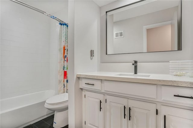 222 Chippewa Ln, Lake Winnebago, MO 64034 - bathroom with vanity, tile patterned floors, and shower / bath combo